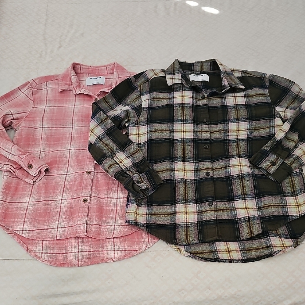 Old Navy Kids Plaid Button Down Shirts